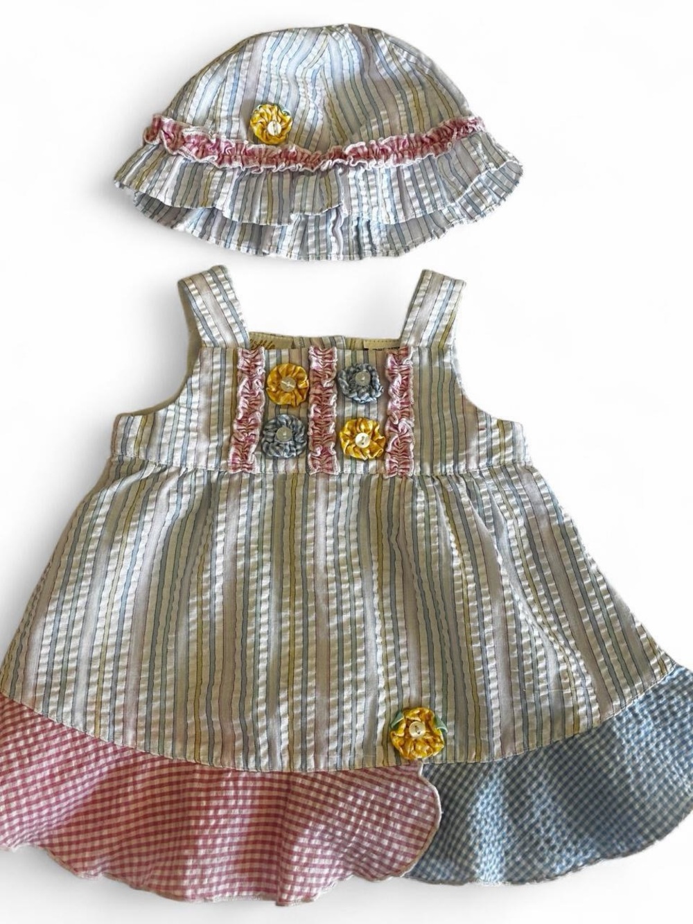 Vintage Baby Dress with Matching Hat